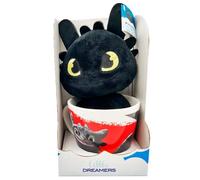 Mug et peluche Dreamworks Animation How to Train Your Dragon Toothless Noir 18 cm