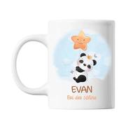 Mug - Evan - Bébé Panda Roi Des Câlins - Céramique - 325 Ml - Lave-Vaisselle Et Micro-Onde