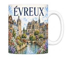 Mug Évreux - La Cathédrale et l'Iton - Céramique 330 ml