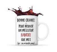 Mug Fabrice Ça N'existe Pas Homme Tasse Cadeau Prénom Surnom Nom De Famille Anniversaire Noël