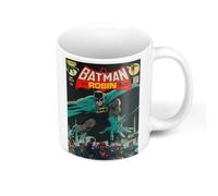 Mug - FABULOUS BIJOUX - Batman avec Robin - Céramique - Couleurs éclatantes - Compatible lave-vaisselle
