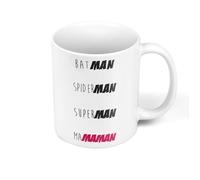 Mug - FABULOUS BIJOUX - Batman Superman Spiderman - Céramique - Blanc - Design Contemporain