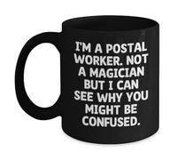Mug Facteur Drôle Gobelet 330Ml | Tasses Ã Expresso Céramique Sublimation Mug Cadeau pour Travail Amoureux Anniversaire