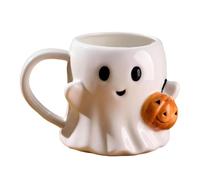 Mug fantôme d'Halloween, idéal pour le lait, le jus et diverses boissons, blanc, idéal pour les occasions effrayantes
