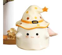 Mug Fantôme Tasse Décorative En Céramique Halloween 350 ml Avec Couvercle