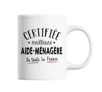 Mug Femme Aide-Ménagère Meilleure De France Tasse Blanc Métier