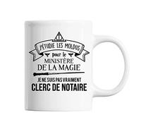 Mug Femme Clerc de Notaire ministère magie | Tasse blanche