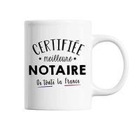 Mug Femme Notaire Meilleure de France | Tasse Blanc métier