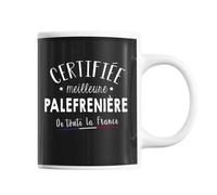 Mug Femme Palefrenière Meilleure De France Tasse Noir Métier
