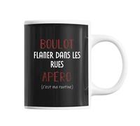 Mug Flâner Dans Les Rues C'est Ma Routine Tasse Humour