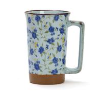 Mug fleuri en céramique