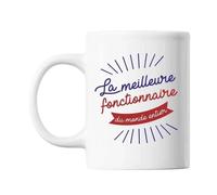 Mug Fonctionnaire Femme Métier Meilleure De France Tasse Cadeau Personnalisé