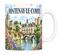 Mug Fontenay-le-Comte - La ville des beaux esprits - Céramique 330 ml