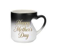 Mug for Coffee - 325ml Heart Shape Ceramic Cup for Hot and Cold Beverages, Stylish Drinkware for Chocolate, Tea, Milk, Juice, Home Gatherings, Dorms, Hotels, Apartments, Parties, 4.13x3.15x3.54 inches