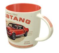 Nostalgic Art Tasse à café rétro Ford Mustang GT 1967 – Céramique design vintage 330 ml Rouge