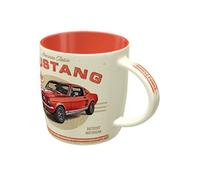 Nostalgic Art Tasse à café rétro Ford Mustang GT 1967 – Céramique design vintage 330 ml Rouge