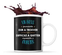 Mug Formidable Boss Noir Idée Homme Tasse Cadeau Travail Boulot Métier Retraite Collègue