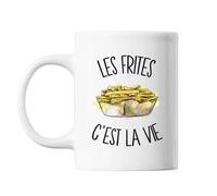 Mug Frites C'est La Vie Gras Tasse Cadeau Personnalisé