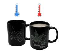 Mug Fun de High Life - Tasse mit Thermoeffekt - pour Unisexe - noir/vert/blanc Standard