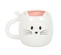 Mug Fun de Tierisch - White Cat - pour Indifférent - blanc Standard