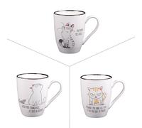 Mug Funny Cat 34 Cl (Lot De 3)