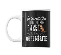 Mug Furet Je travaille dur