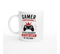 Mug Gamer Professionnel Ne Pas Déranger En Pleine Quête De Victoire | idée cadeau originale