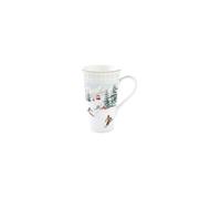 Mug Géant - Chalet - 60 Cl - Porcelaine - Compatible micro-ondes - Lave-vaisselle