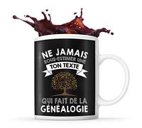 Mug généalogie Prénom métier âge Personnalisable | Tasse drôle pour Femme Généalogiste | idée cadeau anniversaire Noël