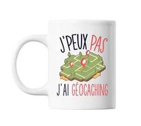 Mug Géocaching J'peux Pas Blanc Tasse Cadeau Personnalisé