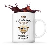 Mug Gino Doux Comme Un Agneau Tasse Cadeau Anniversaire Noël