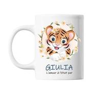 Mug Giulia Amour Pur Tigre Cadeau Bébé