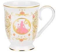 Wicked Movie Glinda Mug - Cadeau sous licence officielle pour les fans de, Tasse en céramique rose et or avec monogramme G, thé et café élégants, 250ml (8.4fl oz) | Paladone