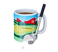 Mug golf tasse de bureau 250 ml céramique mug de golf ensemble de mugs