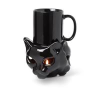 Mug Gothic de Alchemy England - Mug avec Réchauffe-Tasse Chat - pour Indifférent - noir Standard