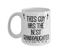 Mug Grandpa in Laws - Cadeaux pour grand-père - This Guy has The Best Granddaughter - Wm7425