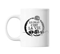 Mug Gras C'est La Vie Référence Karadoc Kaamelott Blanc Tasse Cadeau Personnalisé