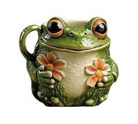 Mug grenouille mignon, tasse à thé/café fantaisie en résine pour une expérience de boisson amusante, et légère avec un design détaillé de figurine de grenouille, mug fantaisiste pour le campin