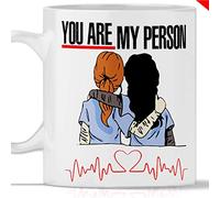 Mug Grey's Anatomy You are my PERSON. Tasse gadget Grey's Anatomy hommage à Meredith Grey et Cristina Yang. Aussi comme idée cadeau originale et sympathique