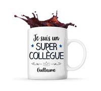Mug - Guillaume - Tasse Cadeau - Céramique - Blanc - Cylindrique