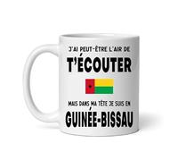 Mug Guinée Bissau j'ai peut être l'air de t'écouter Tasse voyage