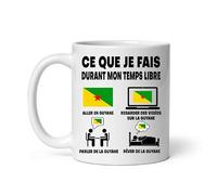 Mug Guyane ce que je fais durant mon temps libre Tasse humour voyage