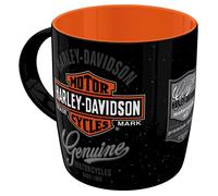 Nostalgic-Art Tasse à café rétro, 330 ml, Harley-Davidson - Genuine Logo - Idée cadeau pour motards, Official License Product (OLP), mug en céramique, design vintage
