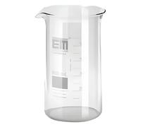 Mug Hirschmann®, forme haute, graduation blanche, 400 ml, avec division et bec verseur