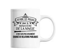 Mug Homme Chargé De Relations Publiques Ministère Magie Tasse Blanche