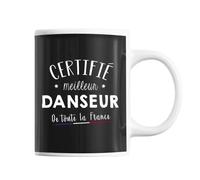 Mug Homme Danseur Meilleur De France Tasse Noir Métier