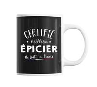 Mug Homme Epicier Meilleur De France Tasse Noir Métier