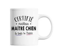 Mug Homme Maître chien Meilleur de France | Tasse Blanc métier