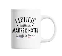 Mug Homme Maître D'hôtel Meilleur De France Tasse Blanc Métier