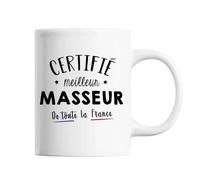 Mug Homme Masseur Meilleur De France Tasse Blanc Métier